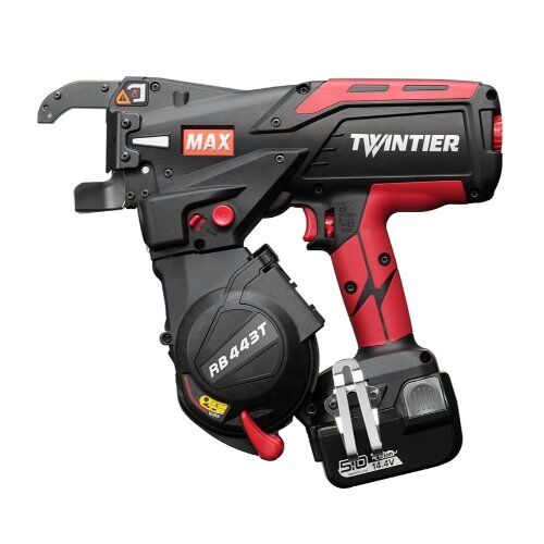  Akku Bindemaschine Max Bindemaschine RB443T mit 2 Akkus, Ladegerät inkl. 30 x Bindedraht blank 12466233